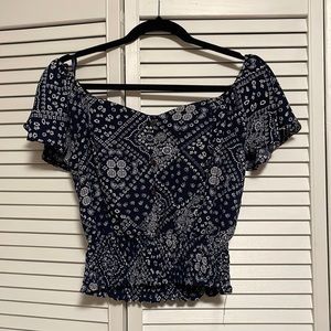 Off the Shoulder Crop Top